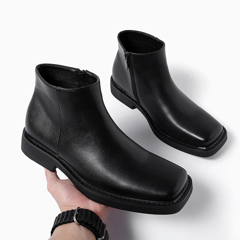 Men'S Shoes Hush Puppies - Nuevos zapatos negros de cuero informales