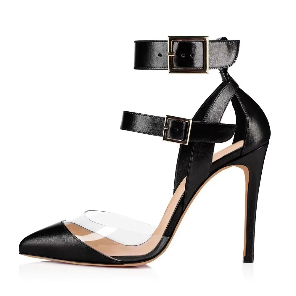Men Shoes For Wedding - Zapatos de Tacón Alto con Tira