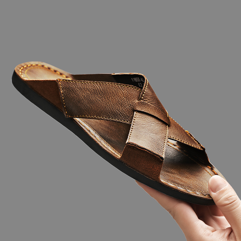 Men'S Shoes Hush Puppies - Zapatillas de hombre de cuero genuino