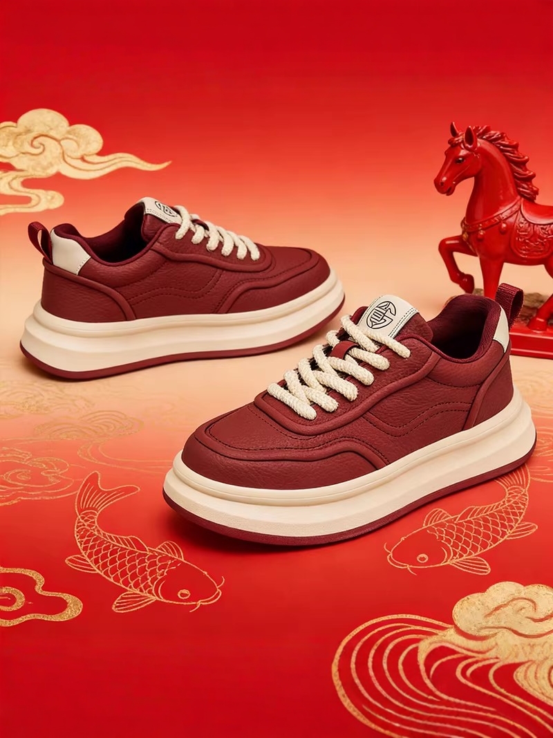 Men'S Shoes Limited Edition - Zapatillas Deportivas Casuales Rojas de Edición