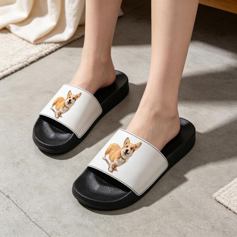 Men Shoes Illustration - Zapatillas de casa para hombre y