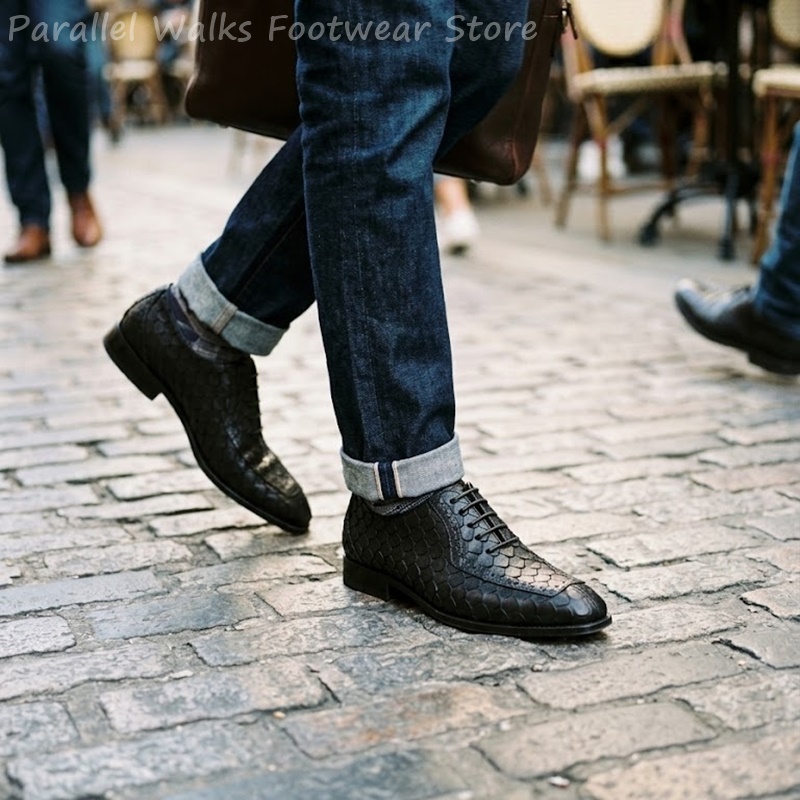 Men Shoes For Wedding - Zapatos Oxford de hombre con diseño