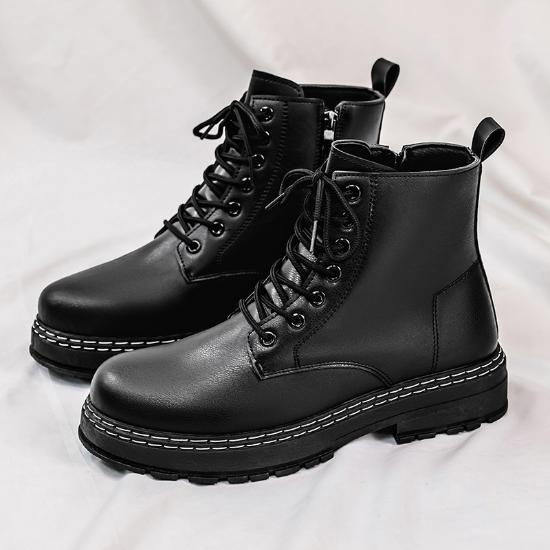 Botas de moto de charol negro  - Men Shoes Classic reseña y precio