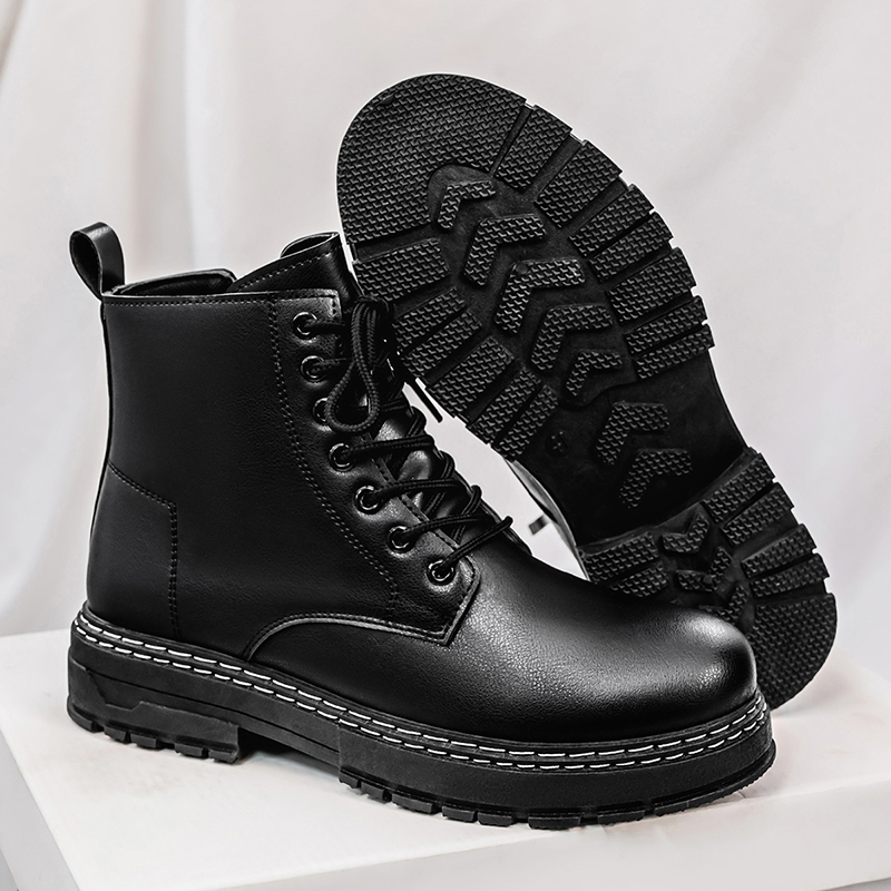 Botas de moto de charol negro  - Men Shoes Classic reseña y precio