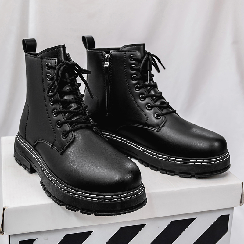 Botas de moto de charol negro  - Men Shoes Classic reseña y precio