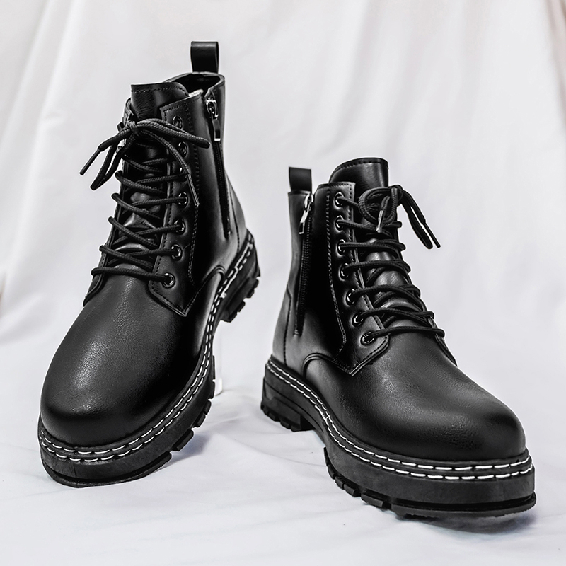 Botas de moto de charol negro  - Men Shoes Classic reseña y precio