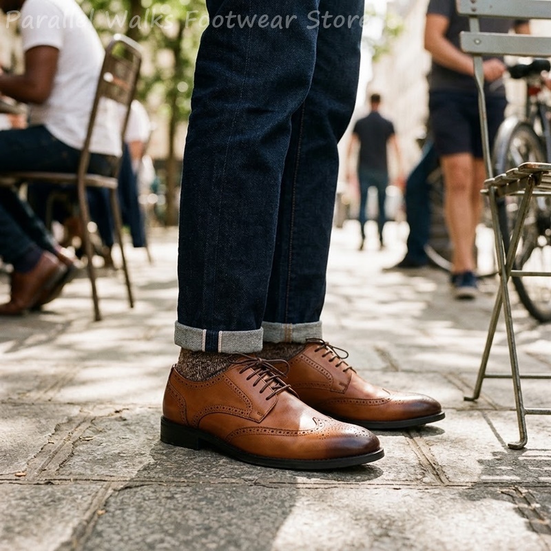 Zapatos Derby Brogue para homb - Men Shoes For Wedding reseña y precio
