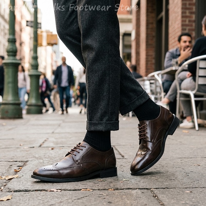 Zapatos Derby Brogue para homb - Men Shoes For Wedding reseña y precio