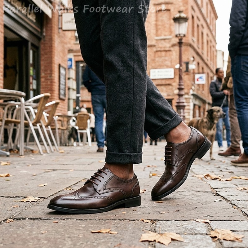 Zapatos Derby Brogue para homb - Men Shoes For Wedding reseña y precio