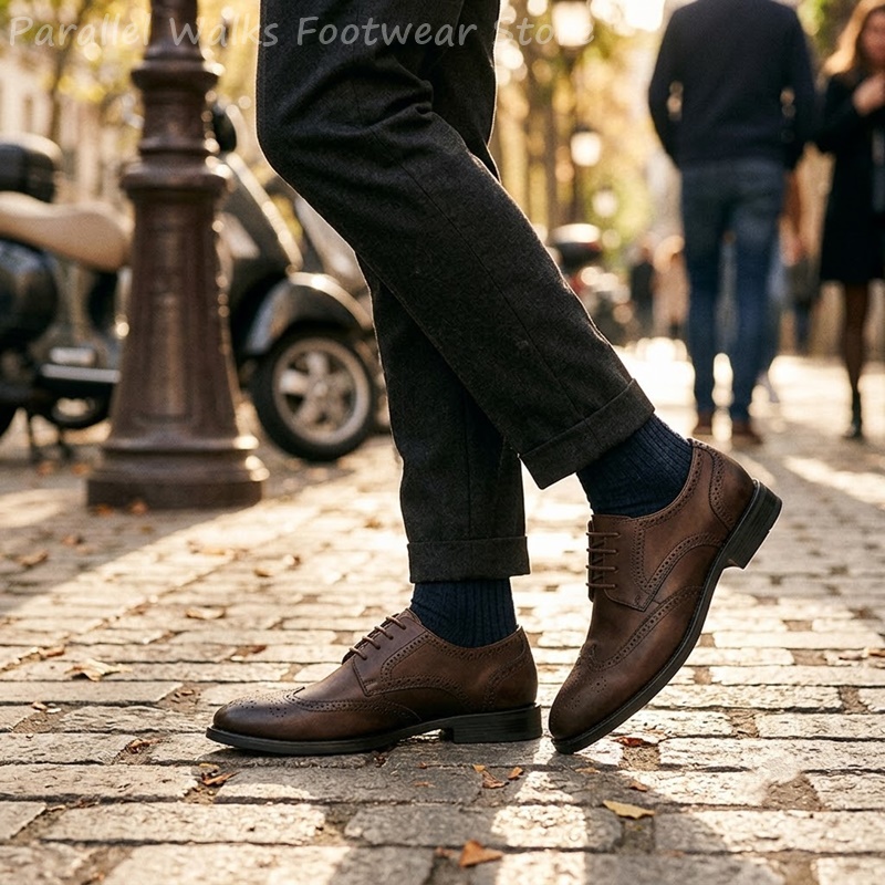 Zapatos Derby Brogue para homb - Men Shoes For Wedding reseña y precio