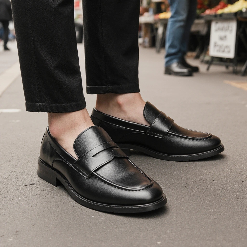 Mocasines Negros Clásicos para - Men Shoes For Office Work reseña y precio