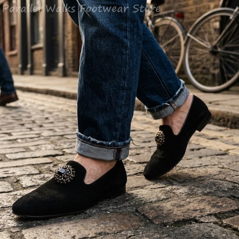Mocasines de Gamuza para Hombr - Men Shoes For Wedding reseña y precio