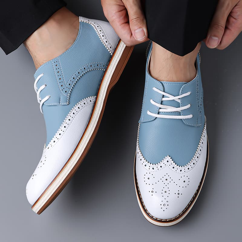 Zapatos Oxford de dos tonos en - Men'S Shoes Hush Puppies reseña y precio