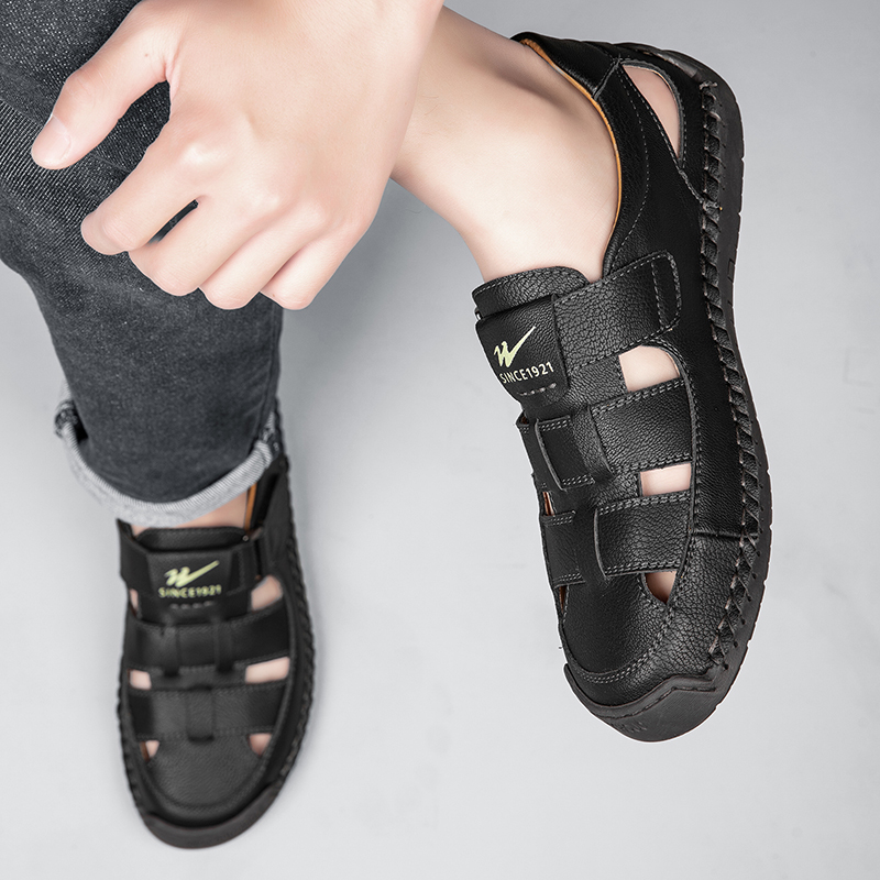 Sandalias de cuero para hombre - Men'S Shoes Wide Width reseña y precio