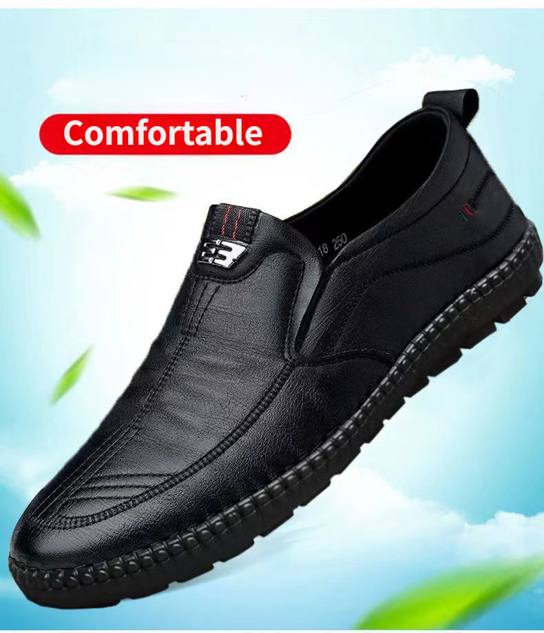 Mocasines de cuero antidesliza - Men Shoes For Office Work reseña y precio