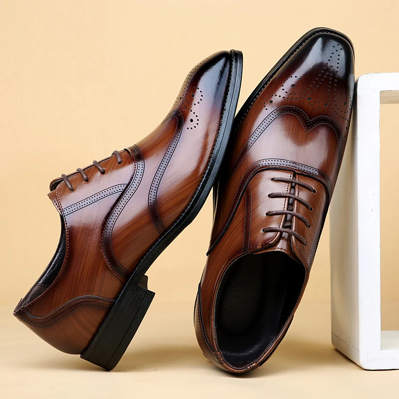 Zapatos de cuero brillante de  - Men Shoes Classic reseña y precio
