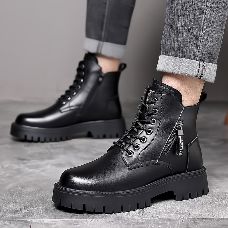 Botas clásicas de cuero genuin - Men Shoes Classic reseña y precio