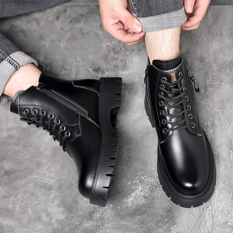 Botas clásicas de cuero genuin - Men Shoes Classic reseña y precio
