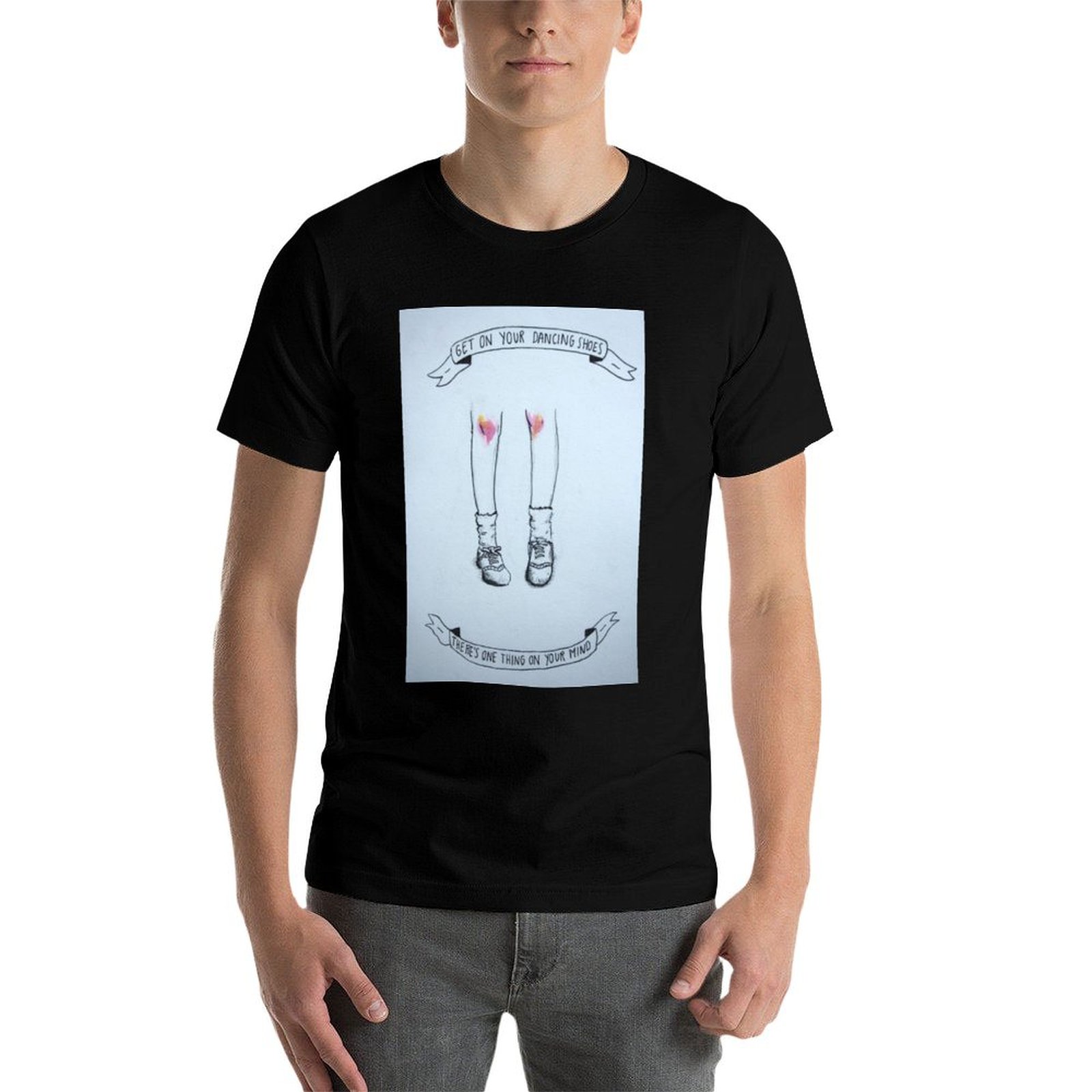 Camiseta con ilustración de za - Men Shoes Illustration reseña y precio