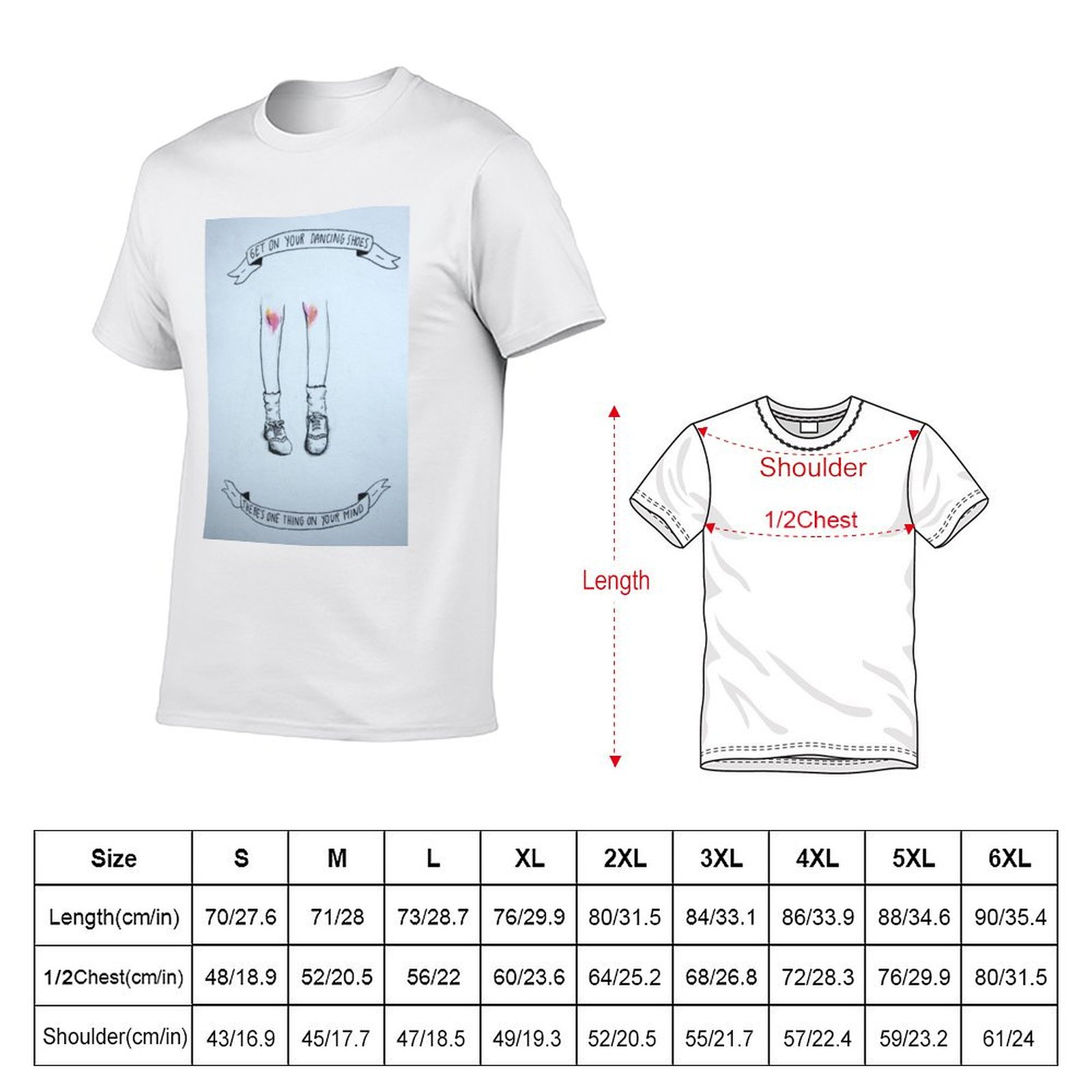 Camiseta con ilustración de za - Men Shoes Illustration reseña y precio