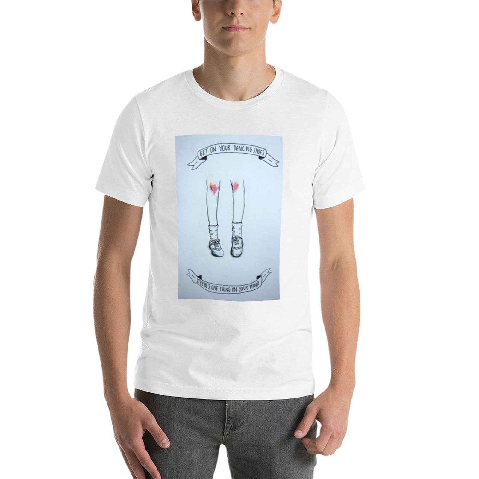 Camiseta con ilustración de za - Men Shoes Illustration reseña y precio