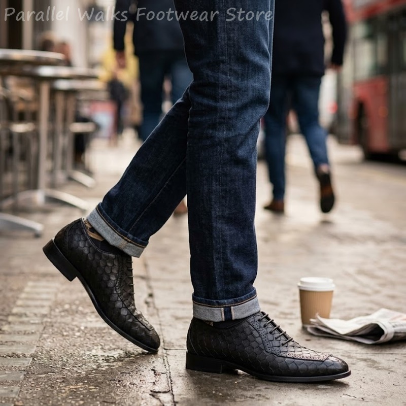 Zapatos Oxford de hombre con d - Men Shoes For Wedding reseña y precio