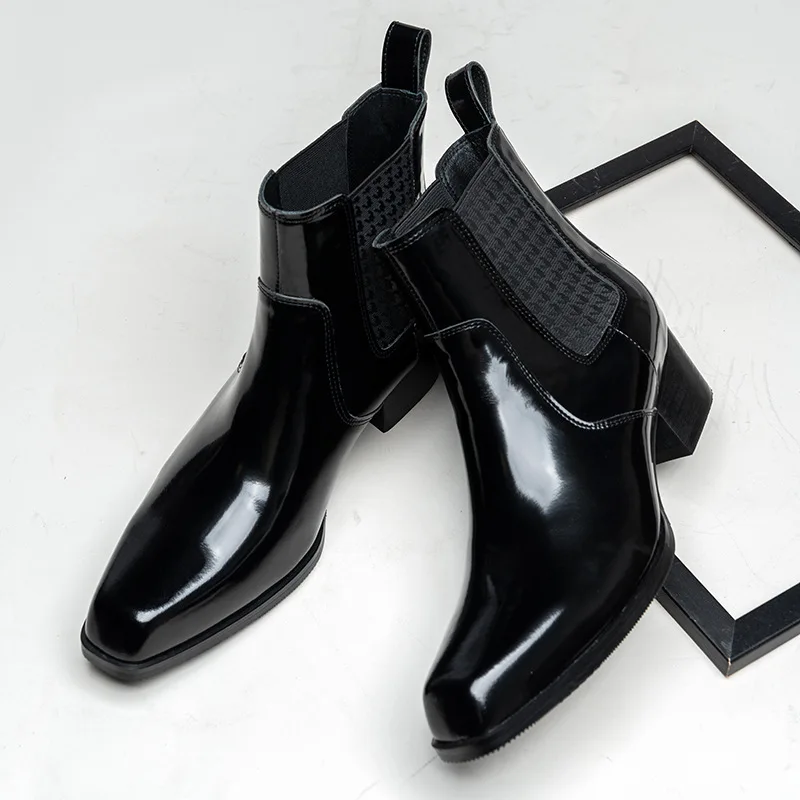 Botines de charol de lujo para - Men Shoes For Wedding reseña y precio