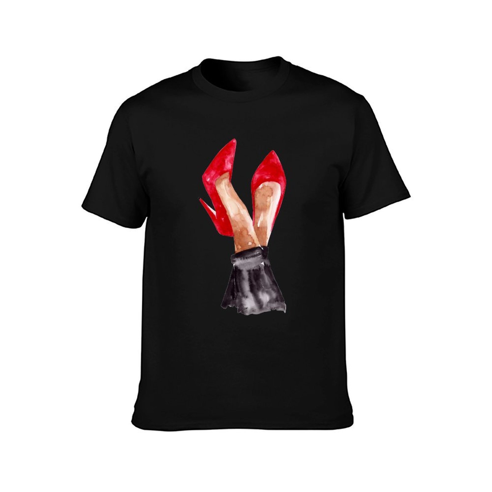 Camiseta con ilustración de ac - Men Shoes Illustration reseña y precio